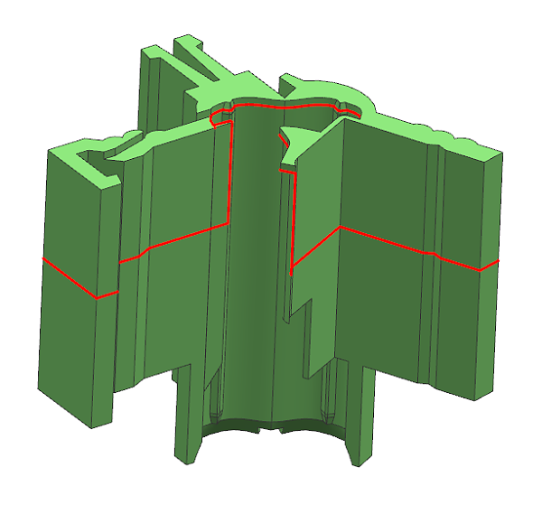晶体型腔分模线3